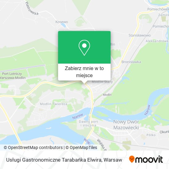 Mapa Usługi Gastronomiczne Tarabańka Elwira