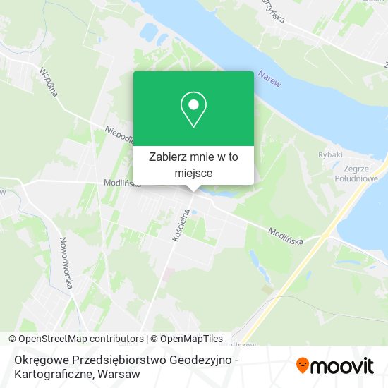 Mapa Okręgowe Przedsiębiorstwo Geodezyjno - Kartograficzne