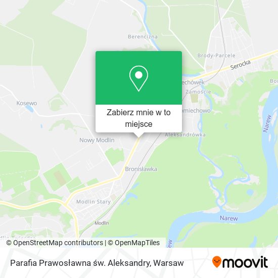 Mapa Parafia Prawosławna św. Aleksandry