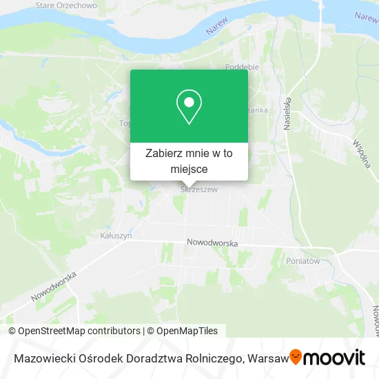 Mapa Mazowiecki Ośrodek Doradztwa Rolniczego