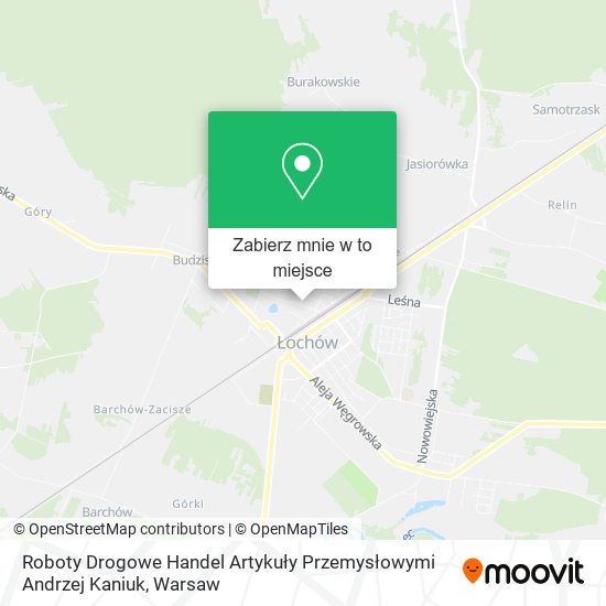 Mapa Roboty Drogowe Handel Artykuły Przemysłowymi Andrzej Kaniuk