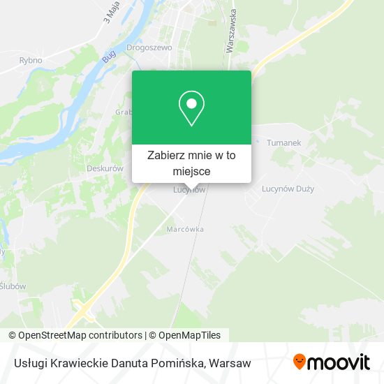 Mapa Usługi Krawieckie Danuta Pomińska