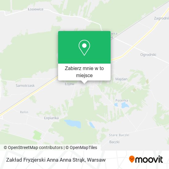 Mapa Zakład Fryzjerski Anna Anna Strąk