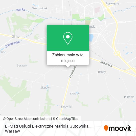 Mapa El-Mag Usługi Elektryczne Mariola Gutowska