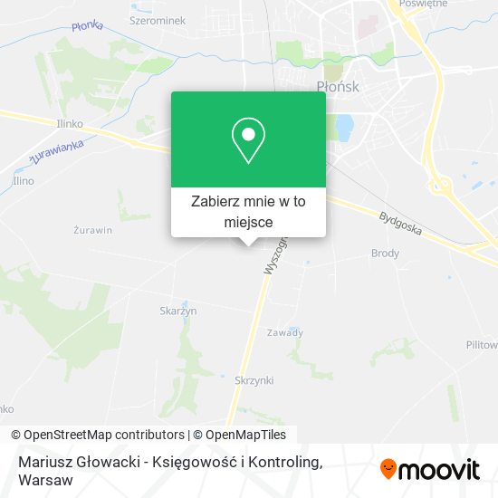 Mapa Mariusz Głowacki - Księgowość i Kontroling