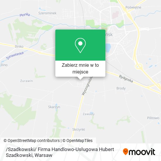 Mapa /Szadkowski/ Firma Handlowo-Usługowa Hubert Szadkowski