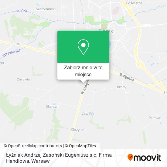 Mapa Łyżniak Andrzej Zasoński Eugeniusz s.c. Firma Handlowa