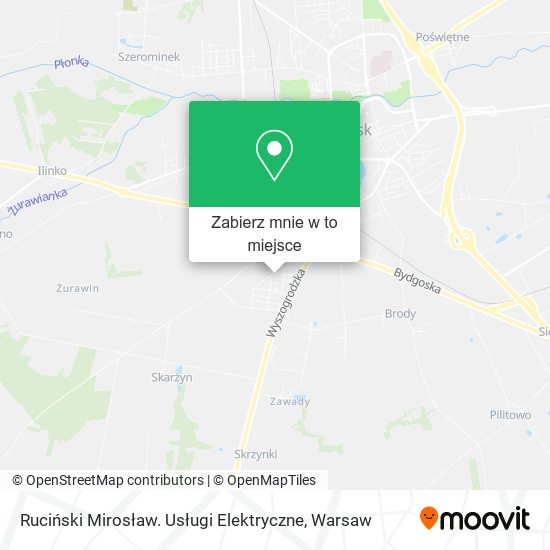 Mapa Ruciński Mirosław. Usługi Elektryczne