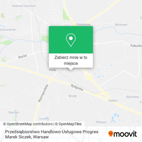 Mapa Przedsiębiorstwo Handlowo-Usługowe Progres Marek Siczek