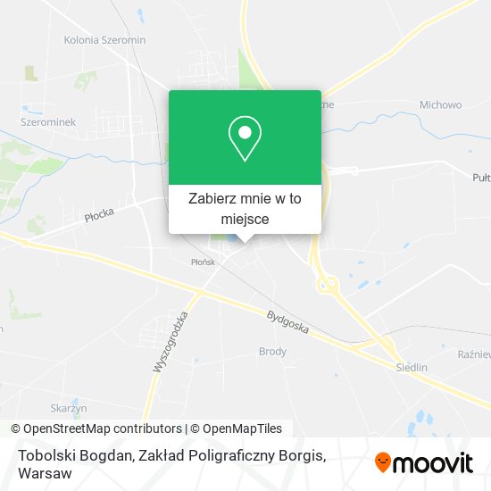 Mapa Tobolski Bogdan, Zakład Poligraficzny Borgis