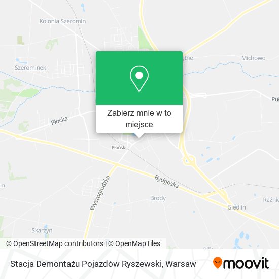 Mapa Stacja Demontażu Pojazdów Ryszewski