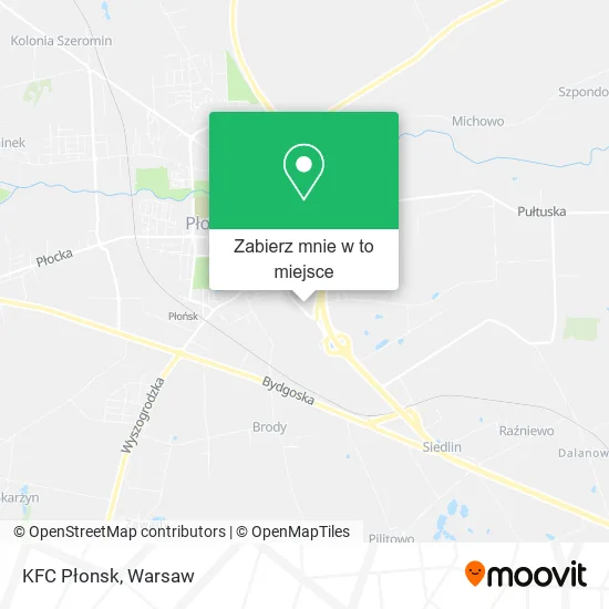 Mapa KFC Płonsk