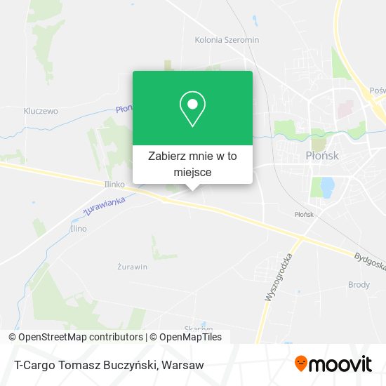 Mapa T-Cargo Tomasz Buczyński