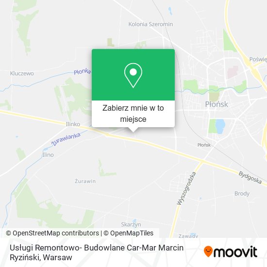 Mapa Usługi Remontowo- Budowlane Car-Mar Marcin Ryziński