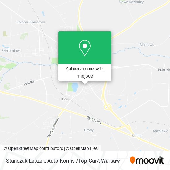 Mapa Stańczak Leszek, Auto Komis /Top-Car/