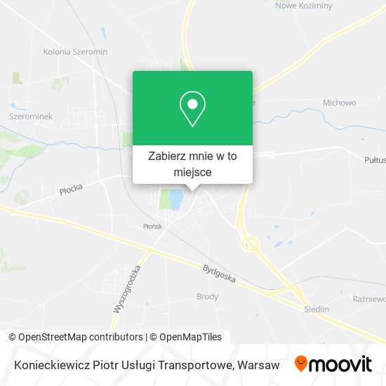 Mapa Konieckiewicz Piotr Usługi Transportowe