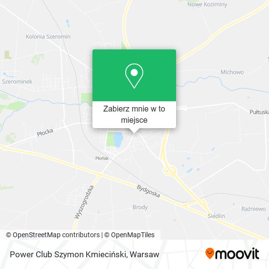 Mapa Power Club Szymon Kmieciński