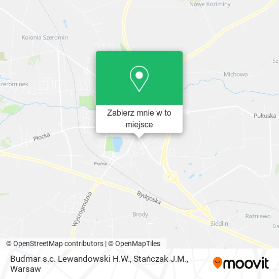 Mapa Budmar s.c. Lewandowski H.W., Stańczak J.M.
