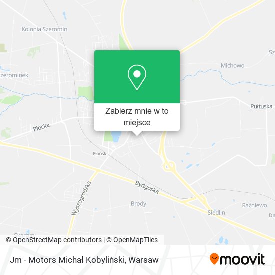 Mapa Jm - Motors Michał Kobyliński