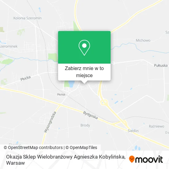 Mapa Okazja Sklep Wielobranżowy Agnieszka Kobylińska