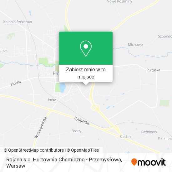 Mapa Rojana s.c. Hurtownia Chemiczno - Przemysłowa