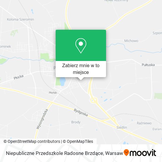 Mapa Niepubliczne Przedszkole Radosne Brzdące