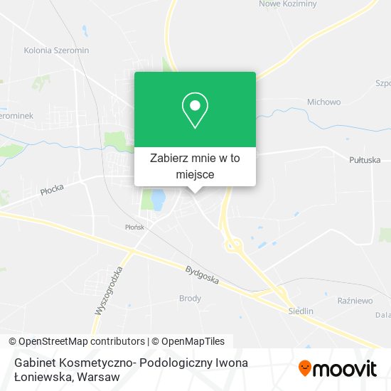 Mapa Gabinet Kosmetyczno- Podologiczny Iwona Łoniewska