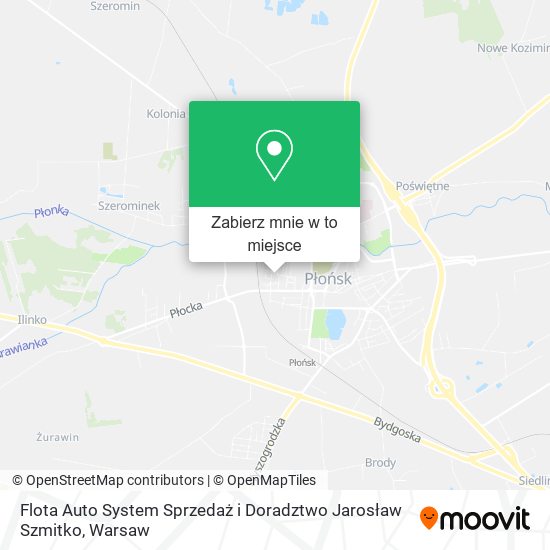 Mapa Flota Auto System Sprzedaż i Doradztwo Jarosław Szmitko