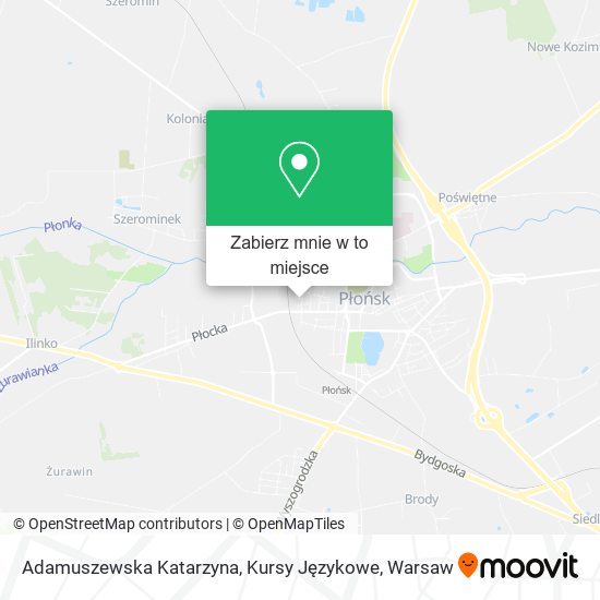 Mapa Adamuszewska Katarzyna, Kursy Językowe