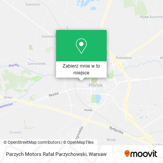 Mapa Parzych Motors Rafał Parzychowski