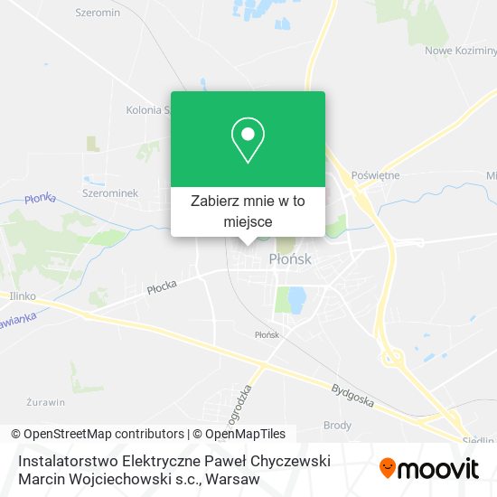 Mapa Instalatorstwo Elektryczne Paweł Chyczewski Marcin Wojciechowski s.c.