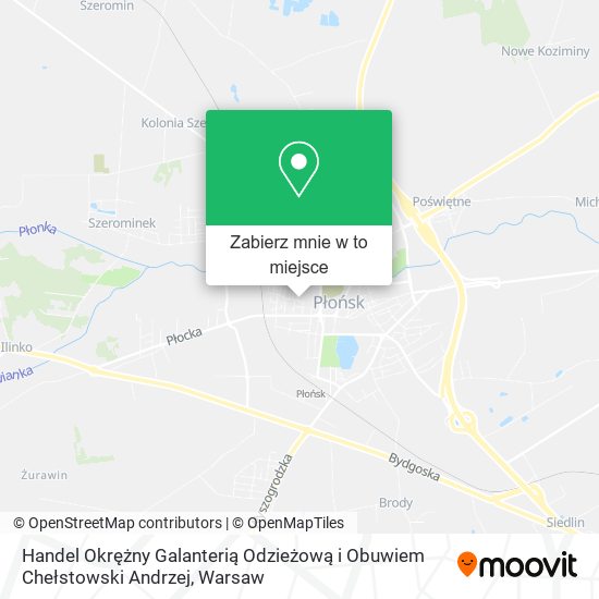 Mapa Handel Okrężny Galanterią Odzieżową i Obuwiem Chełstowski Andrzej