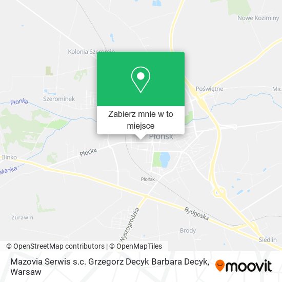 Mapa Mazovia Serwis s.c. Grzegorz Decyk Barbara Decyk