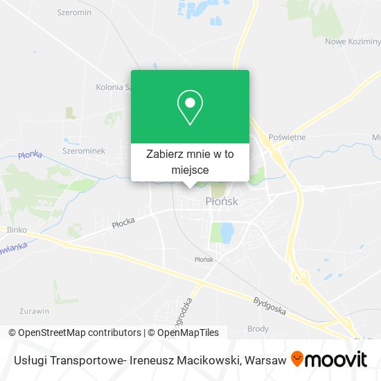 Mapa Usługi Transportowe- Ireneusz Macikowski