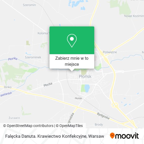 Mapa Falęcka Danuta. Krawiectwo Konfekcyjne