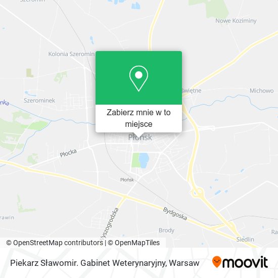 Mapa Piekarz Sławomir. Gabinet Weterynaryjny