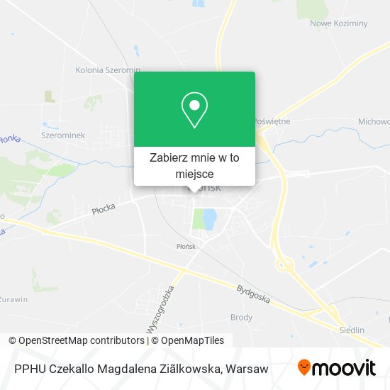 Mapa PPHU Czekallo Magdalena Ziãlkowska