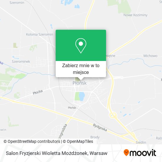 Mapa Salon Fryzjerski Wioletta Możdżonek