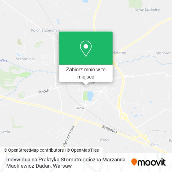 Mapa Indywidualna Praktyka Stomatologiczna Marzanna Mackiewicz-Dadan