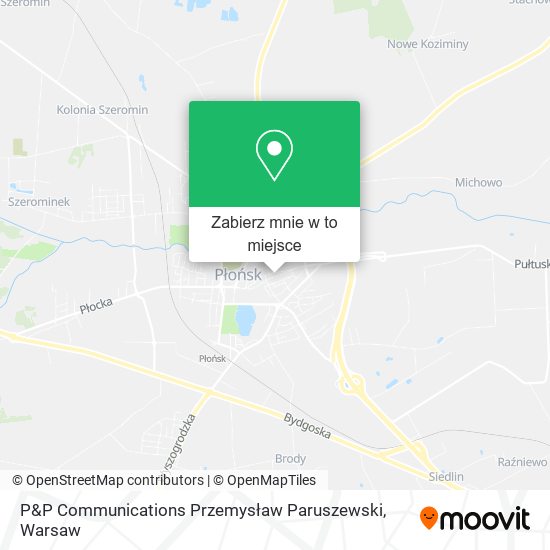 Mapa P&P Communications Przemysław Paruszewski