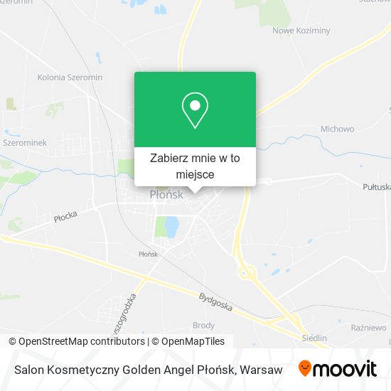 Mapa Salon Kosmetyczny Golden Angel Płońsk