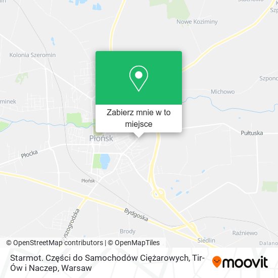 Mapa Starmot. Części do Samochodów Ciężarowych, Tir-Ów i Naczep