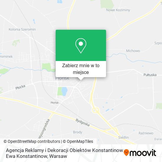 Mapa Agencja Reklamy i Dekoracji Obiektów Konstantinow Ewa Konstantinow