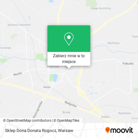 Mapa Sklep Dona Donata Rogocz