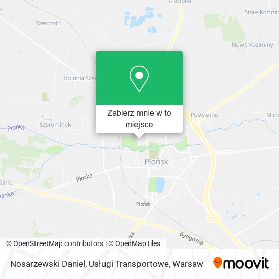 Mapa Nosarzewski Daniel, Usługi Transportowe