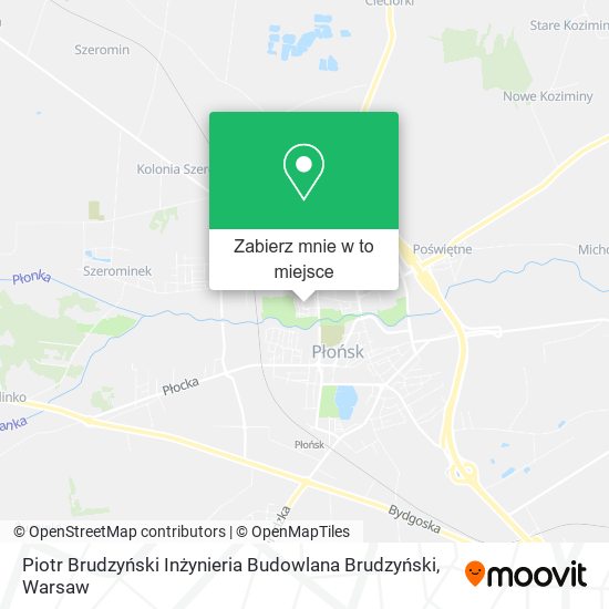 Mapa Piotr Brudzyński Inżynieria Budowlana Brudzyński