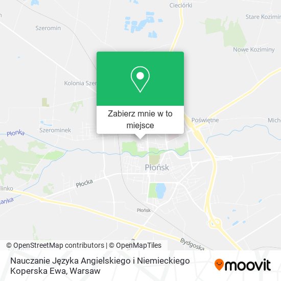 Mapa Nauczanie Języka Angielskiego i Niemieckiego Koperska Ewa