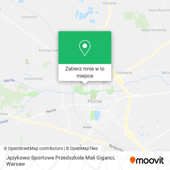 Mapa Językowo-Sportowe Przedszkole Mali Giganci