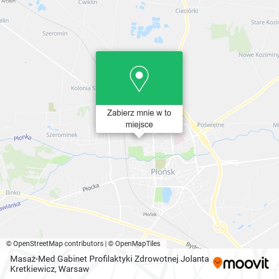 Mapa Masaż-Med Gabinet Profilaktyki Zdrowotnej Jolanta Kretkiewicz