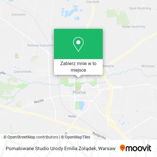 Mapa Pomalowane Studio Urody Emilia Żołądek